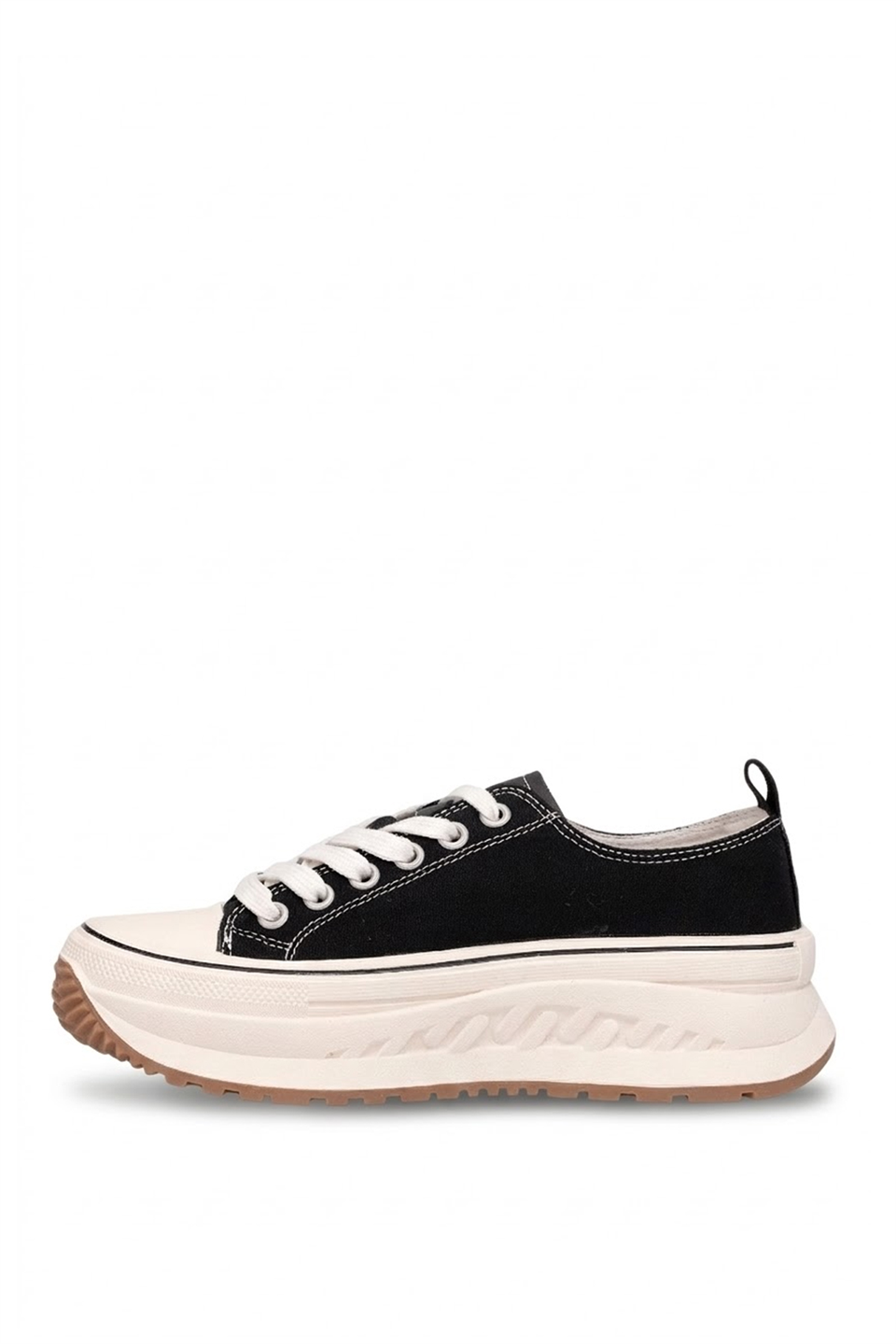 Lufian 121230092 Shay Kadın Hakiki Deri Klasik Sneaker Siyah