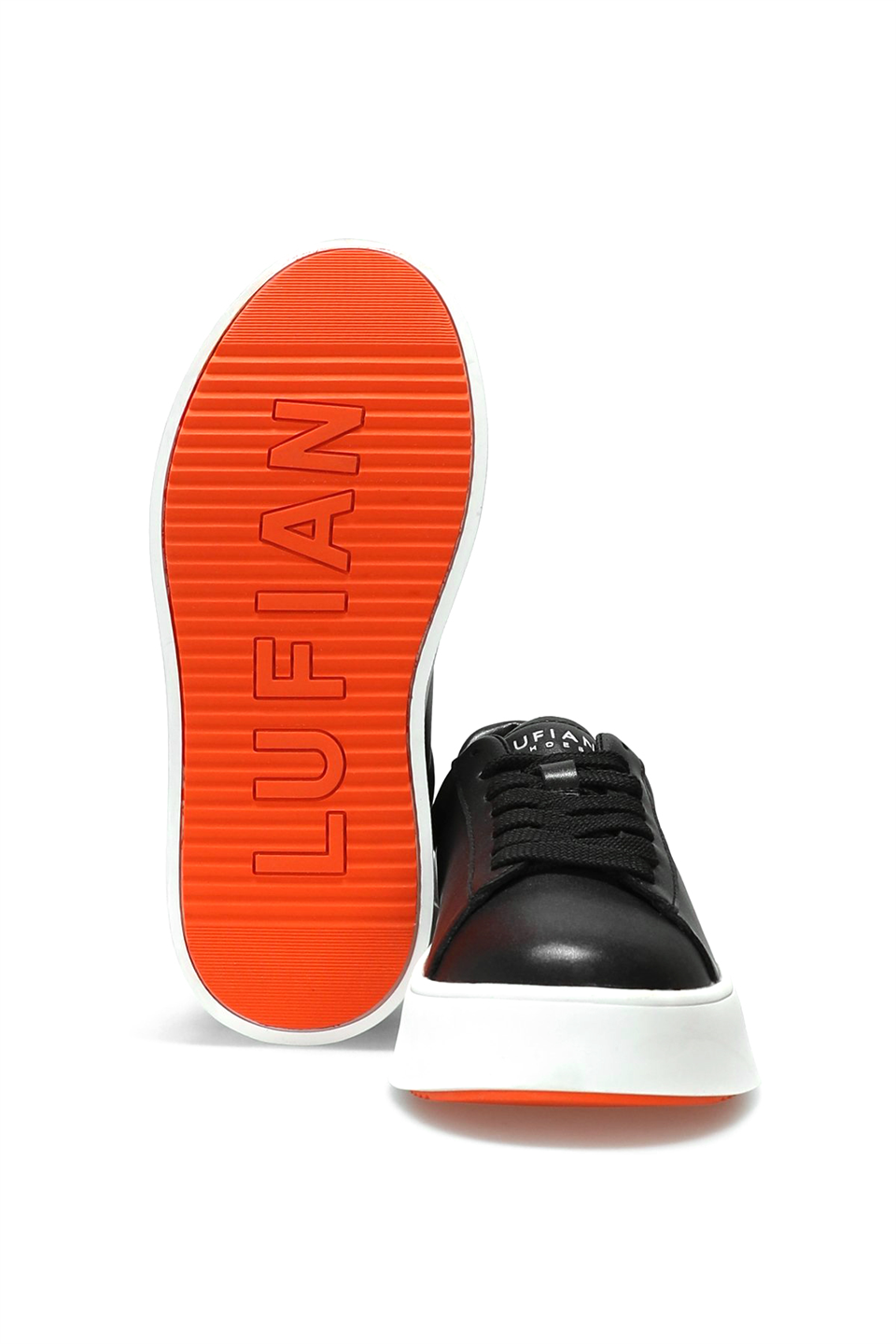 Lufian 122230027 Adel Kadın Hakiki Deri Klasik Sneaker Siyah