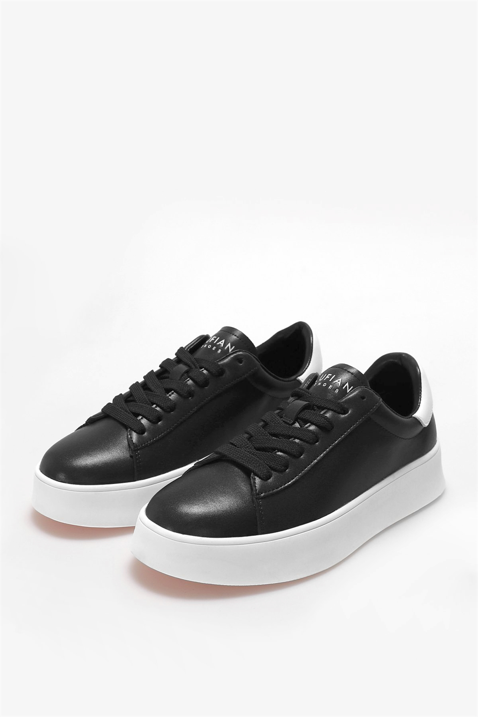 Lufian 122230027 Adel Kadın Hakiki Deri Klasik Sneaker Siyah