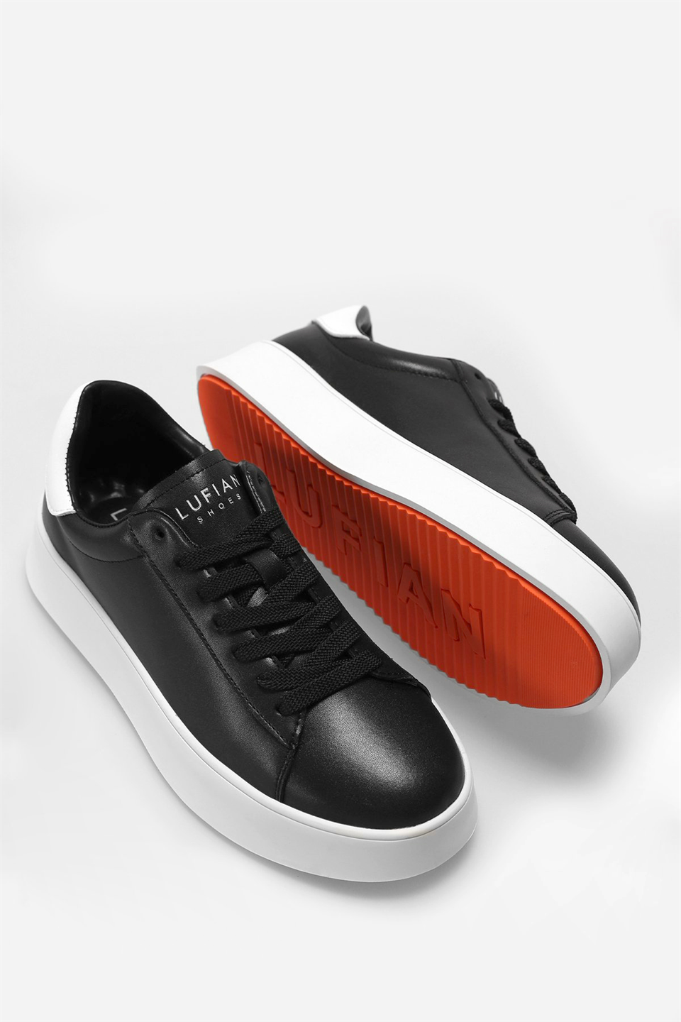 Lufian 122230027 Adel Kadın Hakiki Deri Klasik Sneaker Siyah