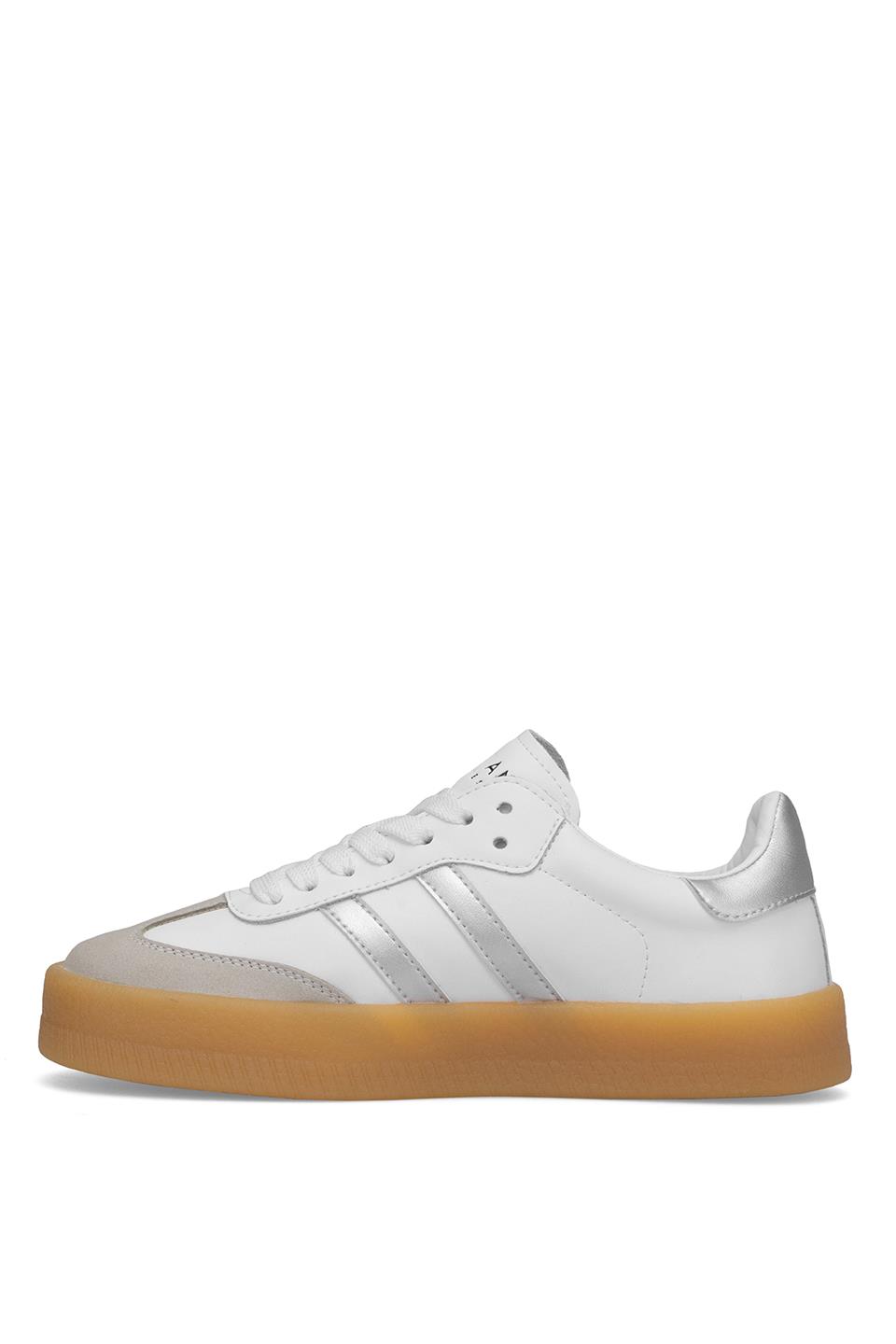 Lufian 122230030 Stella 25K Kadın Hakiki Deri Klasik Sneaker Beyaz