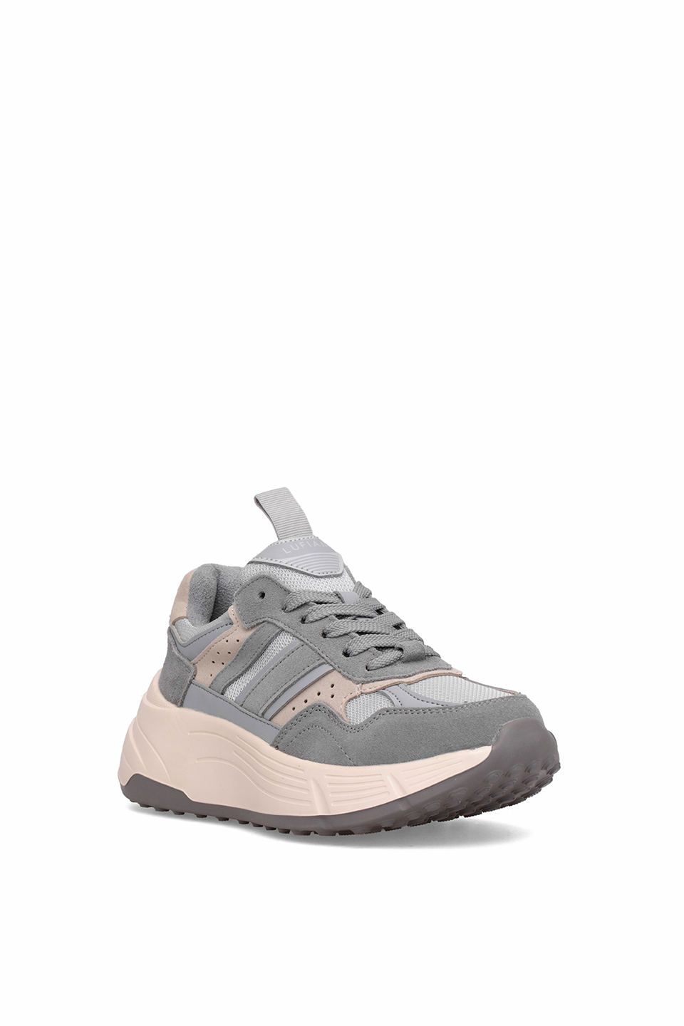 Lufian 122230033 Martina Kadın Hakiki Deri Klasik Sneaker Gri