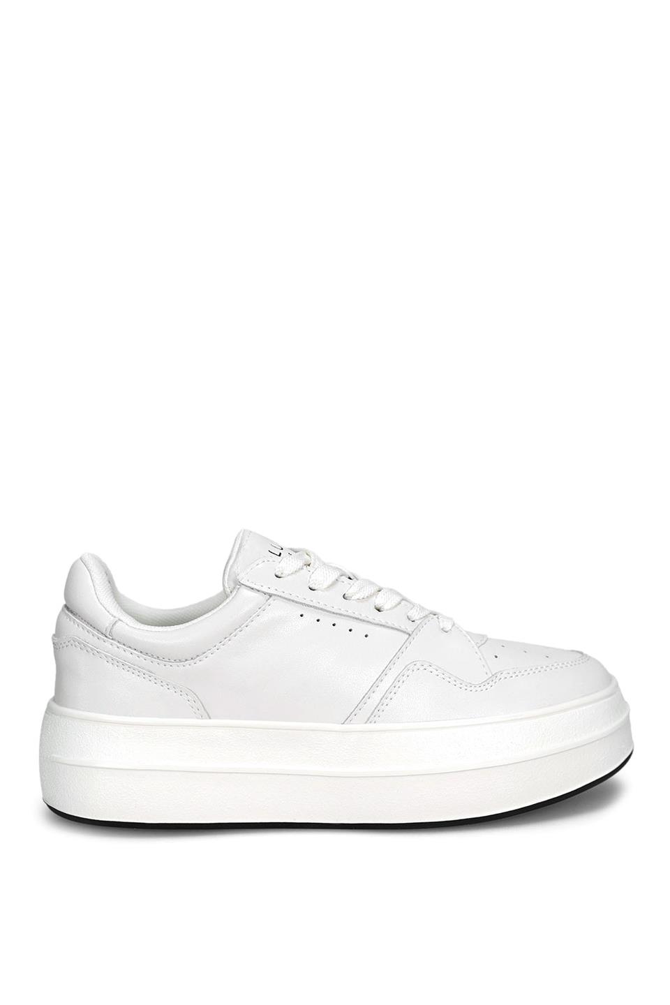 Lufian 122230040 Vanessa Kadın Hakiki Deri Klasik Sneaker Beyaz