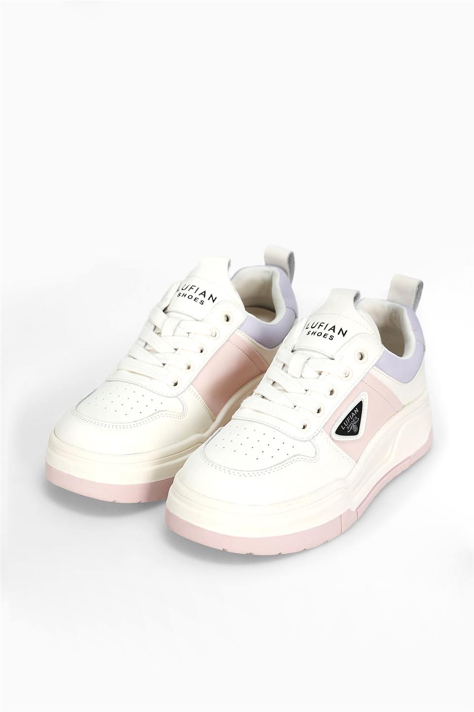 Lufian 122230050 Jennifer Kadın Hakiki Deri Klasik Sneaker Pembe