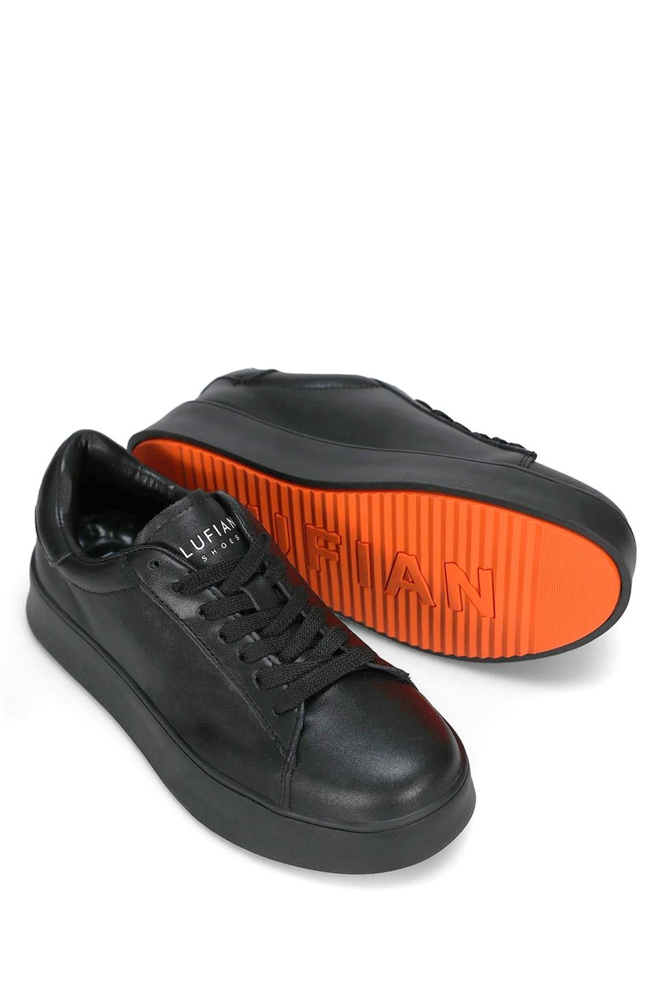 Lufian 122230051 Adel Kadın Hakiki Deri Klasik Sneaker Siyah