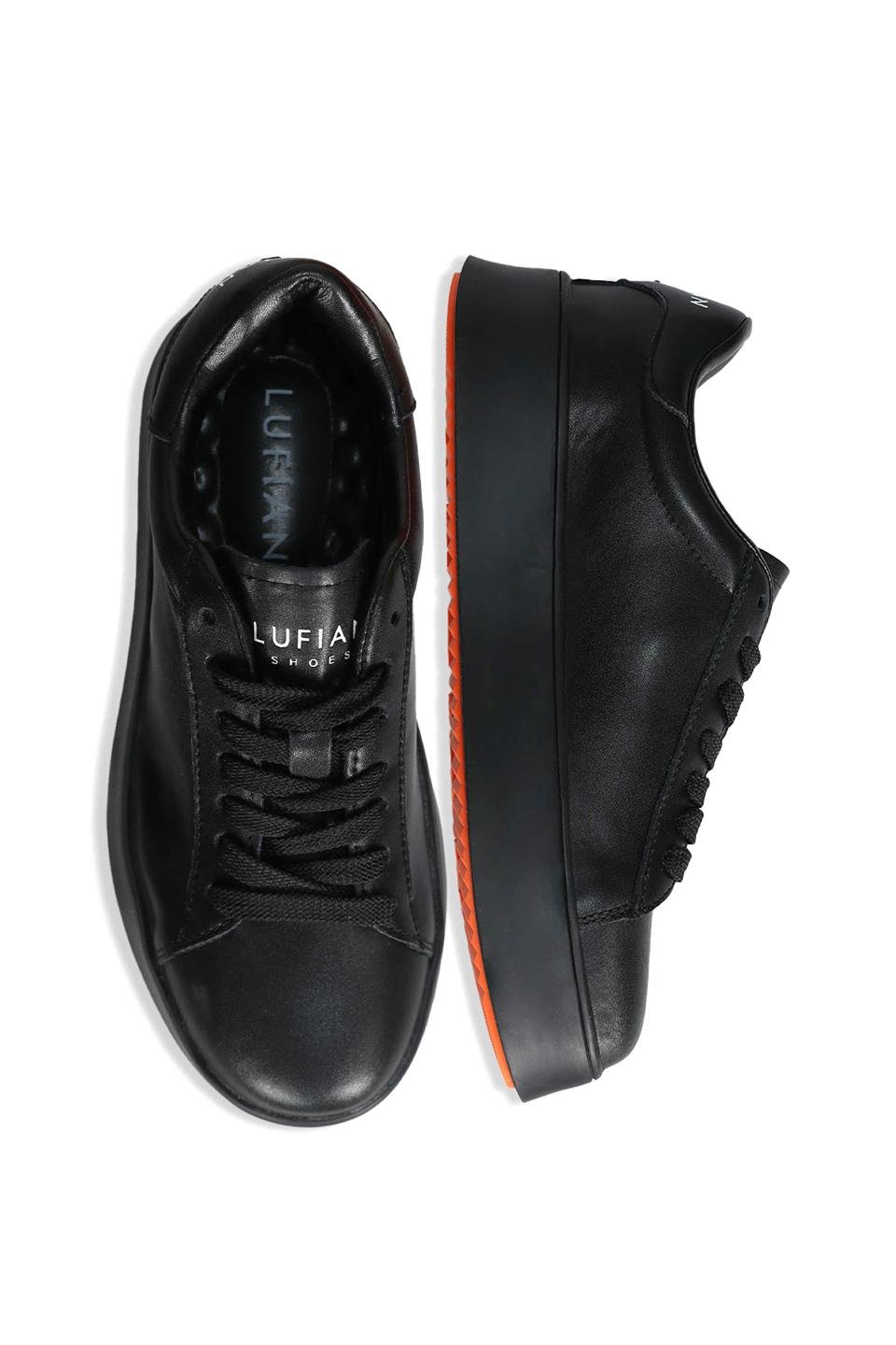 Lufian 122230051 Adel Kadın Hakiki Deri Klasik Sneaker Siyah