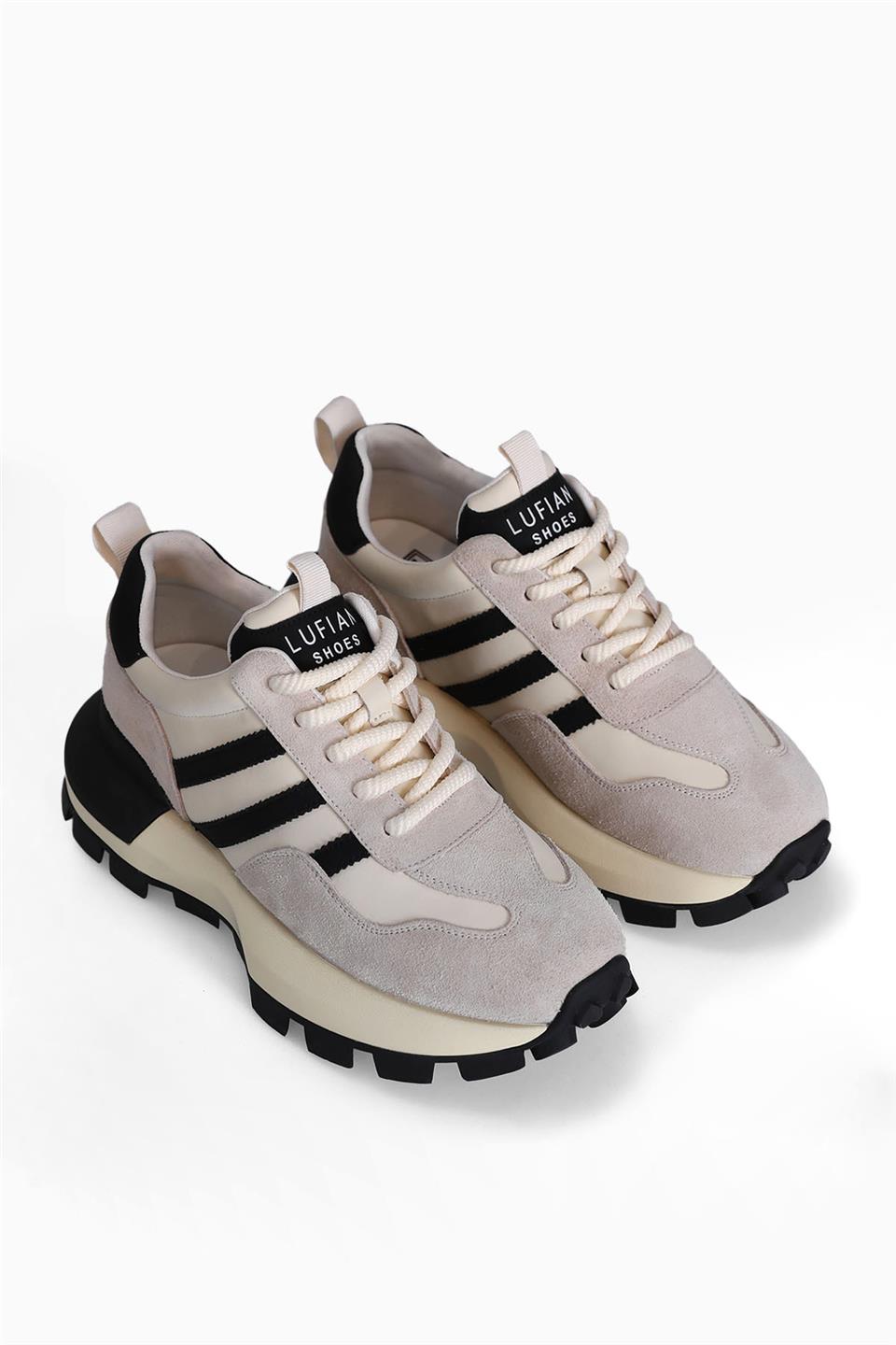 Lufian 122230053 Tatum Kadın Hakiki Deri Klasik Sneaker Beyaz