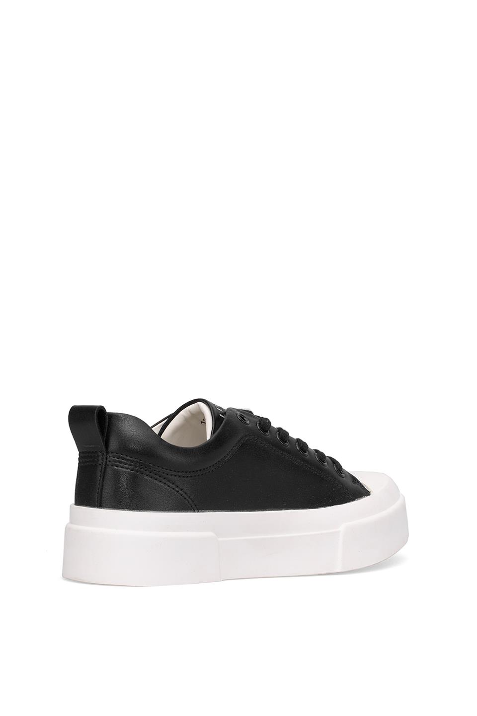 Lufian 122230055 Mia Kadın Hakiki Deri Klasik Sneaker Siyah