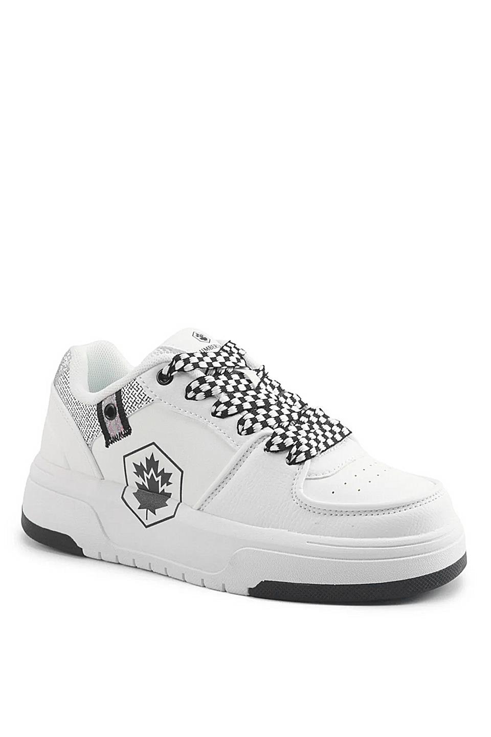 Lumberjack A102021848 5W Sempre 5PR Kadın Klasik Sneaker Beyaz - Siyah