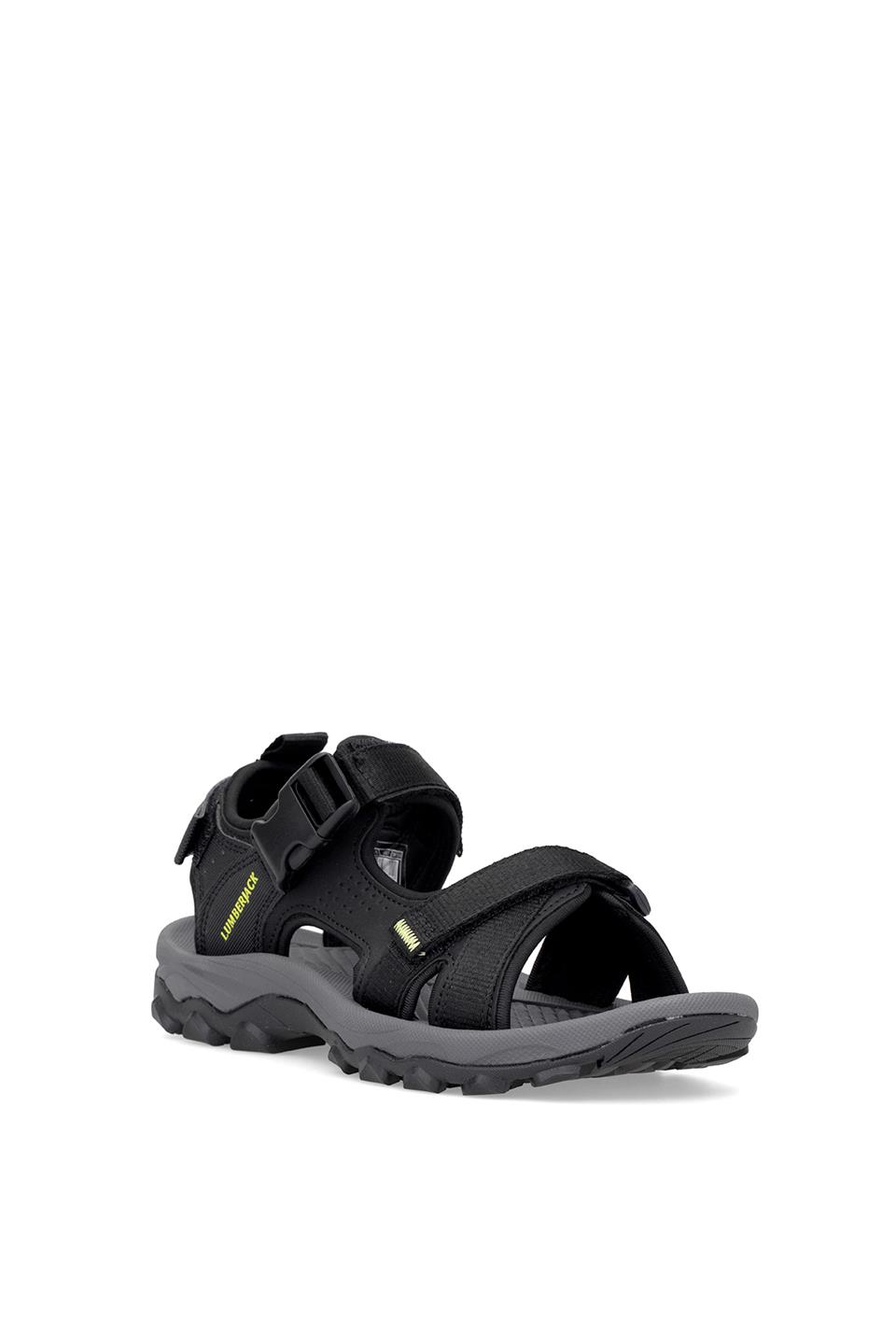 Lumberjack 101970881 5M Laggun 5FX Erkek Düz Sandalet Siyah