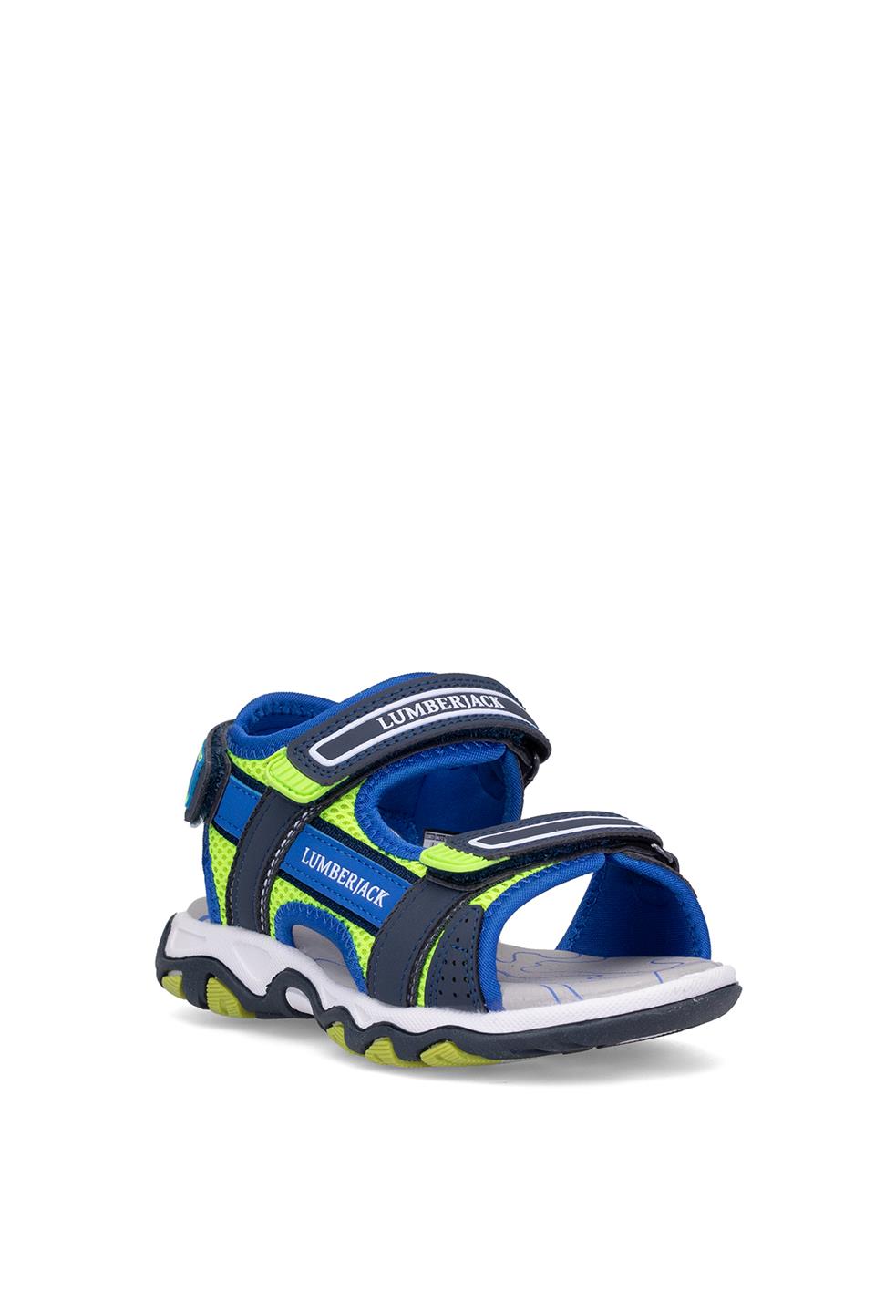 Lumberjack 101985133 5M Loten 5FX Filet Erkek Çocuk Düz Sandalet Mavi