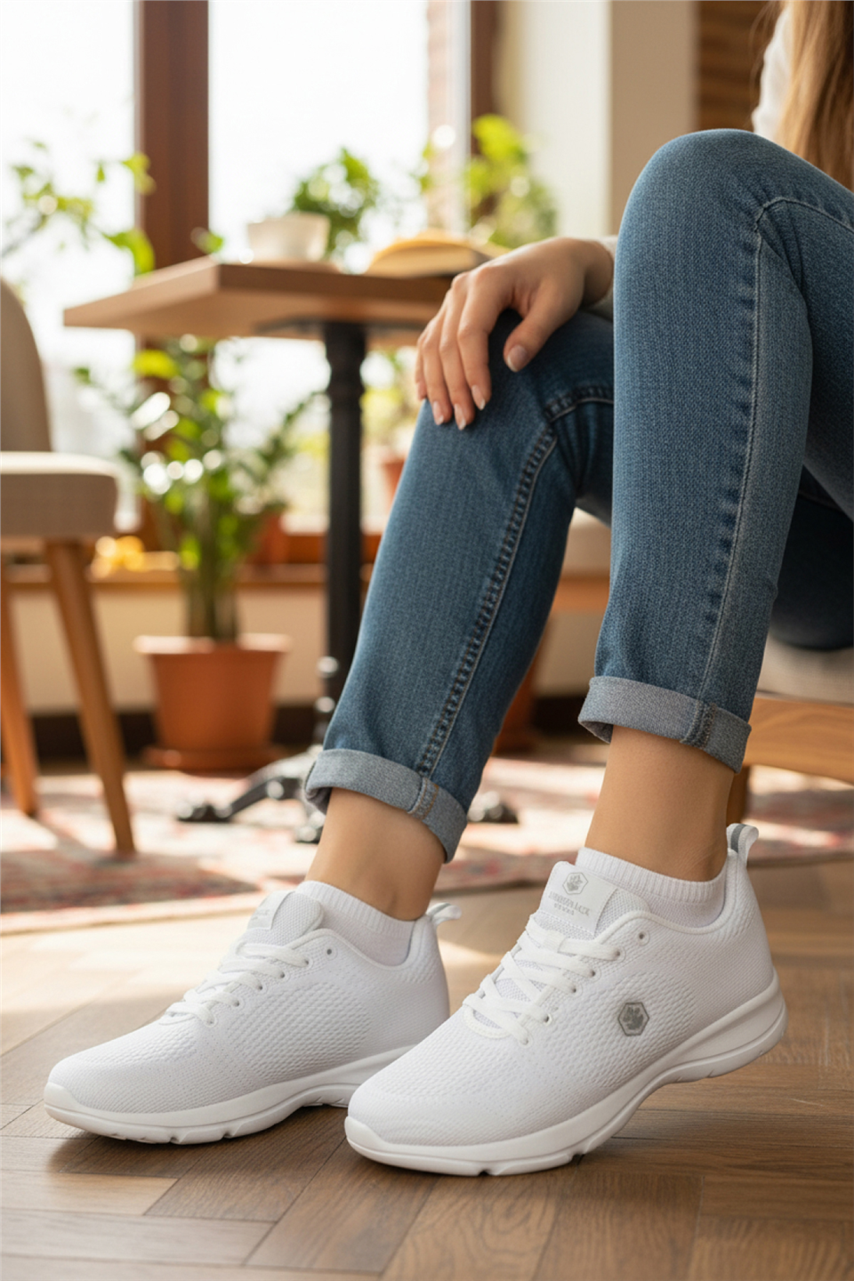 Lumberjack 102065507 6M Agatha 6FX Kadın Yürüyüş Ayakkabısı Beyaz