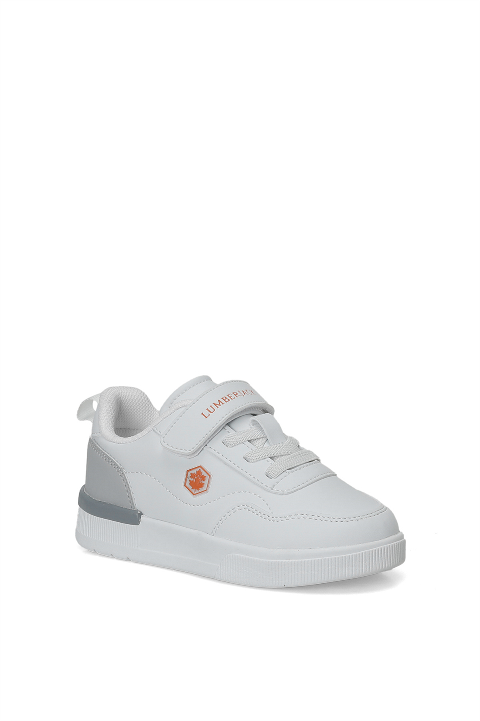 Lumberjack 102697157 6W Rich JR 6PR Filet Erkek Çocuk Klasik Sneaker Beyaz - Turuncu