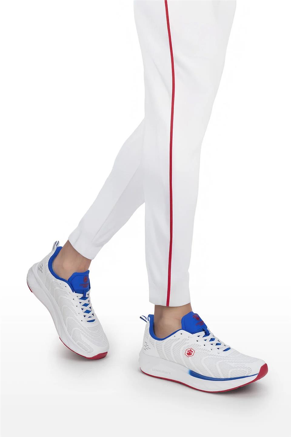 Lumberjack A101932481 5M Cold 5FX Erkek Koşu Ayakkabısı Beyaz - Mavi