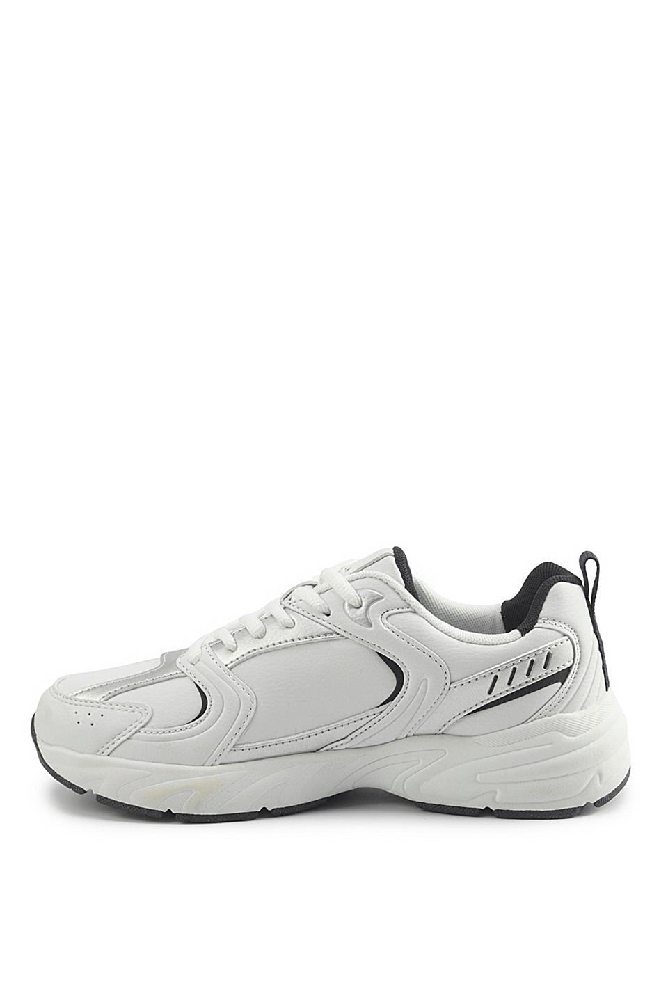 Lumberjack A102015968 5W Pol Wmn Pu 5PR Kadın Klasik Sneaker Beyaz - Lacivert