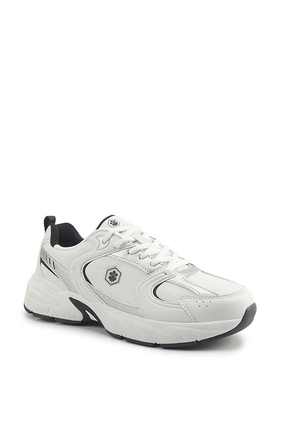 Lumberjack A102015968 5W Pol Wmn Pu 5PR Kadın Klasik Sneaker Beyaz - Lacivert