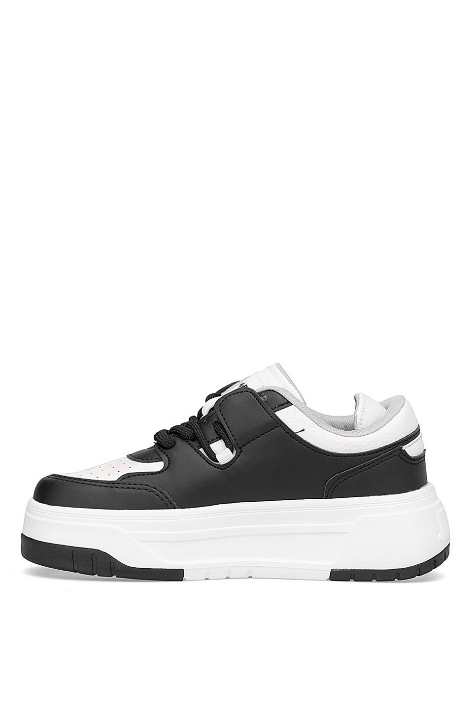 M.P 252-6125ZN Kadın Klasik Sneaker Siyah - Beyaz
