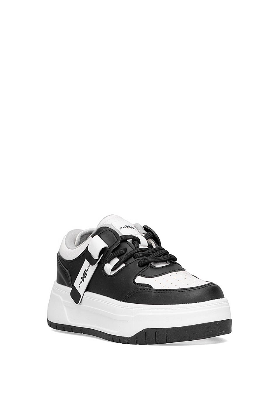 M.P 252-6125ZN Kadın Klasik Sneaker Siyah - Beyaz