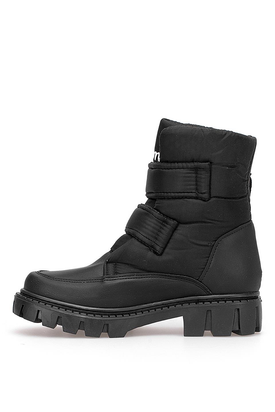 M.P 252-3561FT Filet Kız Çocuk Düz Bot Siyah