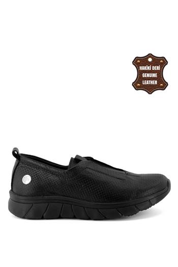 Mammamia D23YA-3500C Kadın Deri Günlük Ayakkabı Siyah