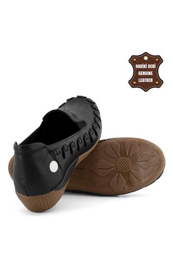 Mammamia D23YA-3685C Kadın Deri Günlük Ayakkabı Siyah