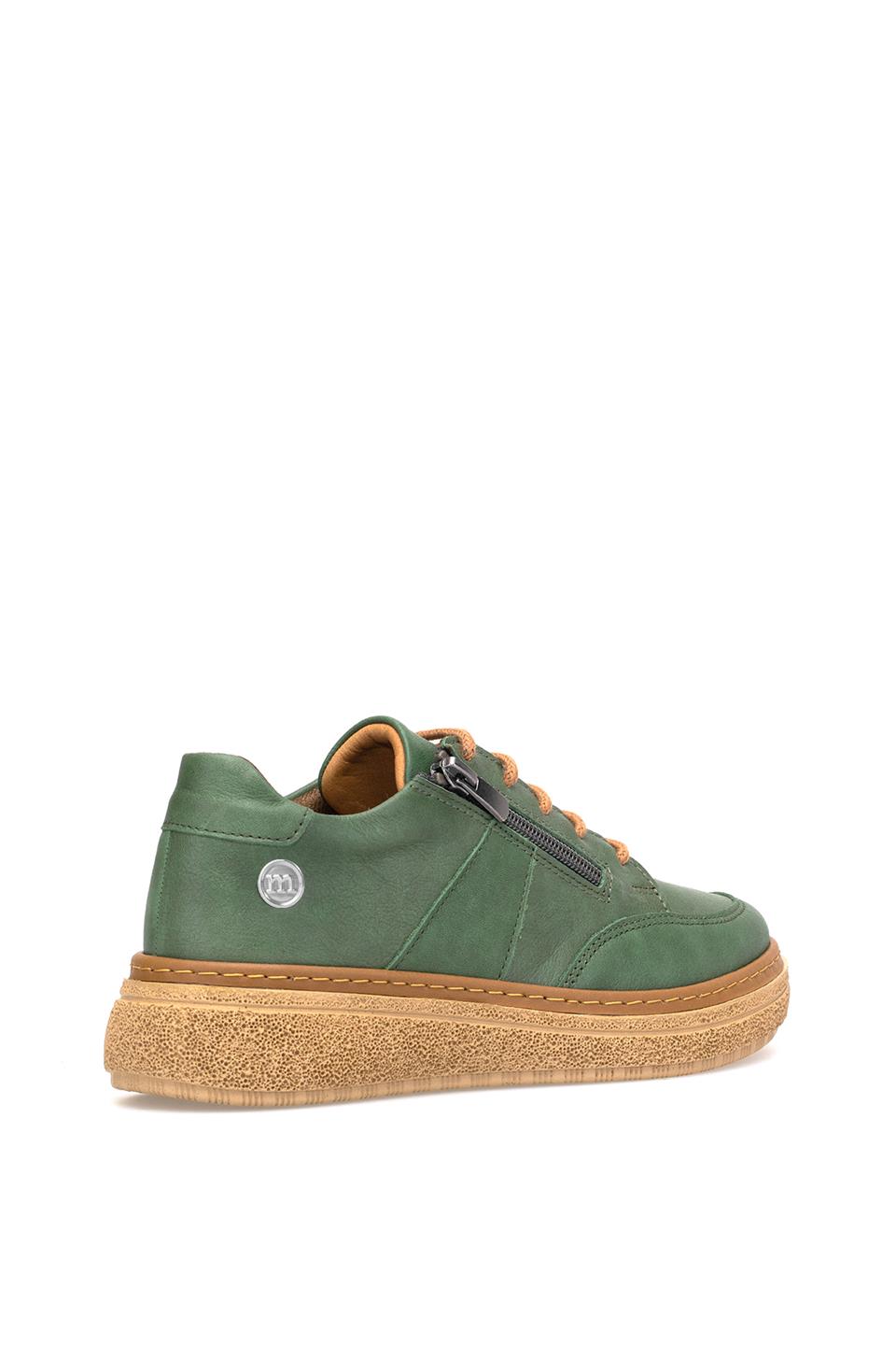 Mammamia D25KA-145 Kadın Hakiki Deri Casual Ayakkabı Haki