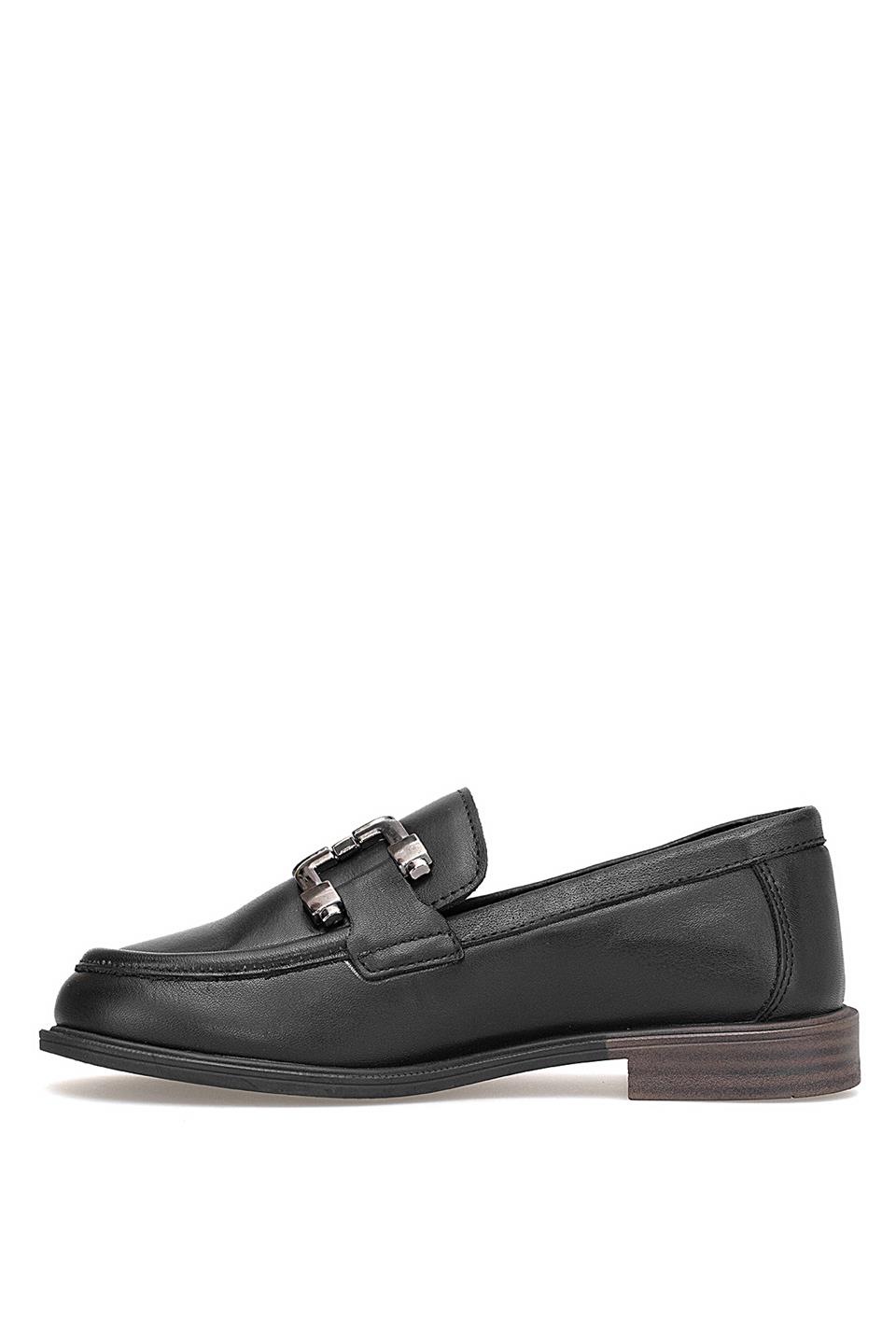 Mammamia D25KA-3415 Kadın Hakiki Deri Casual Ayakkabı Siyah