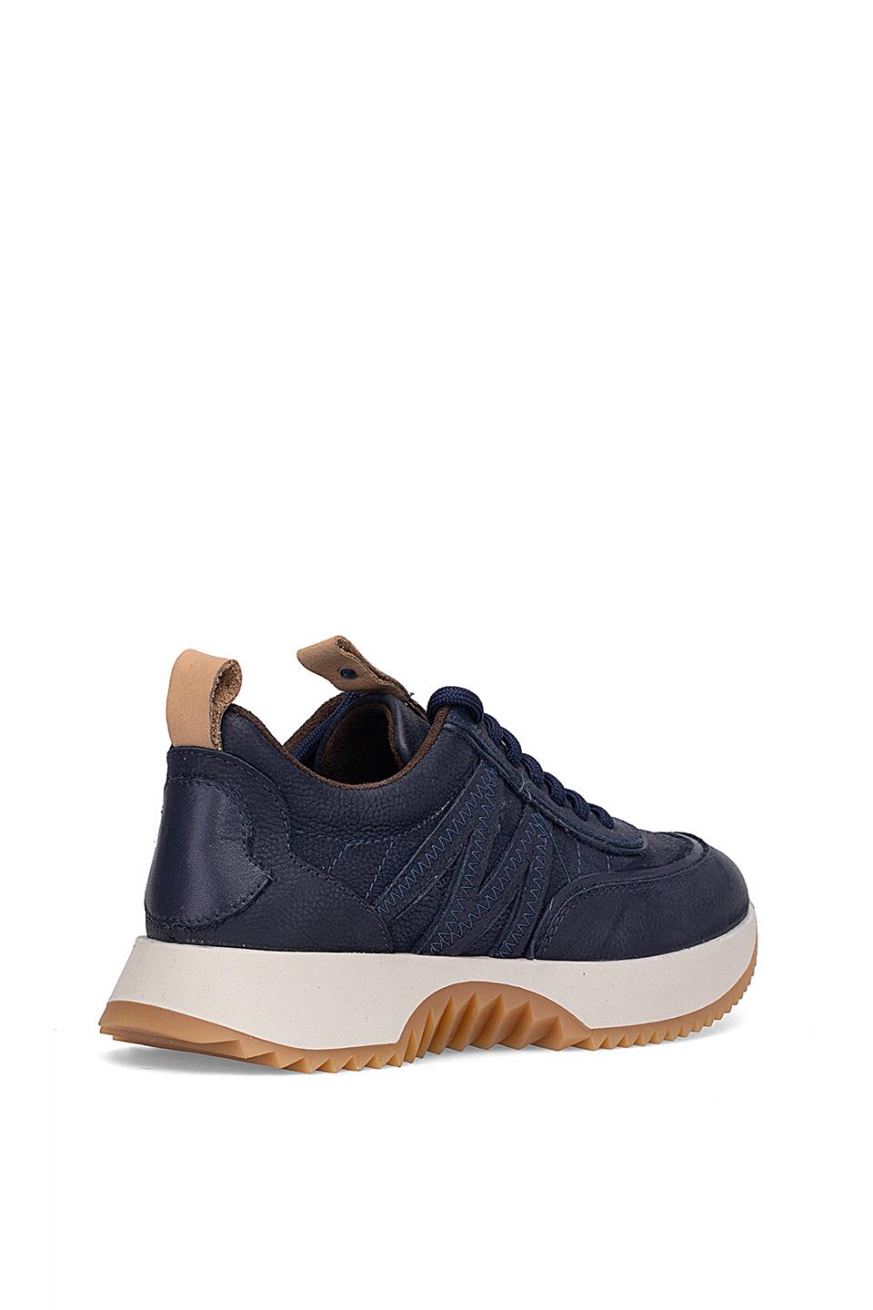 Mammamia D25KA-3700 Kadın Hakiki Nubuk Deri Casual Ayakkabı Lacivert