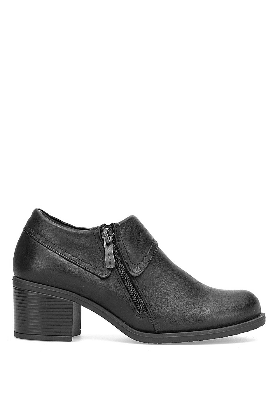 Mammamia D25KA-3725 Kadın Hakiki Deri Klasik Topuklu Ayakkabı Siyah