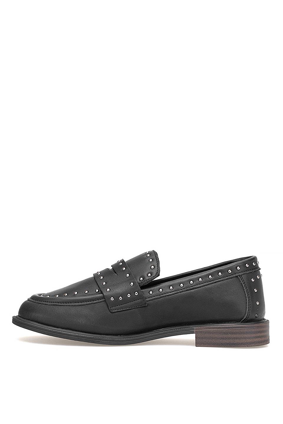 Mammamia D25KA-3780 Kadın Hakiki Deri Casual Ayakkabı Siyah