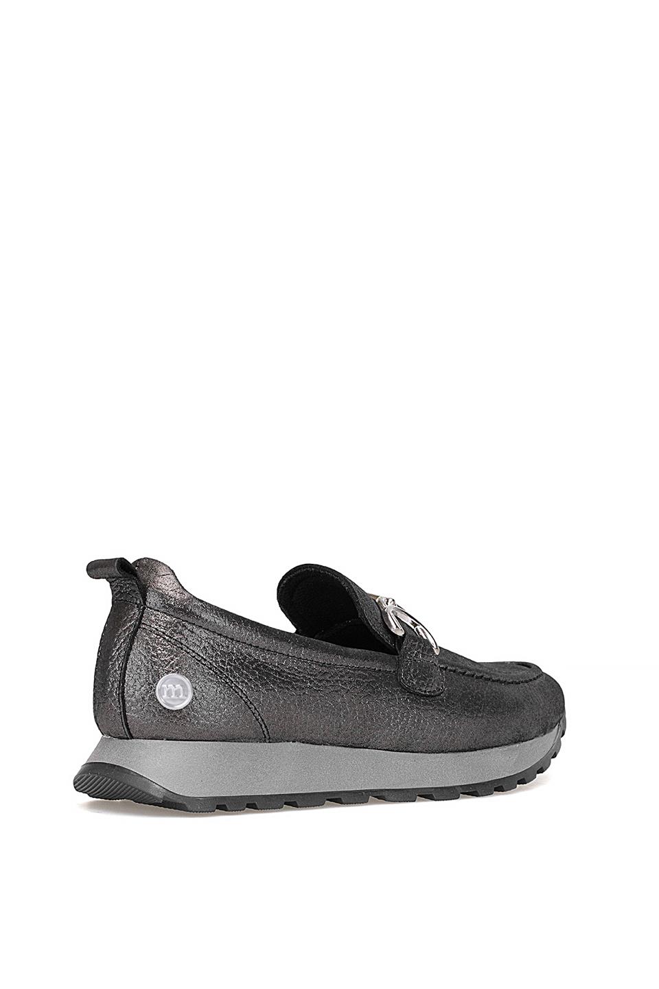 Mammamia D25KA-7055 Kadın Hakiki Deri Casual Ayakkabı Platin