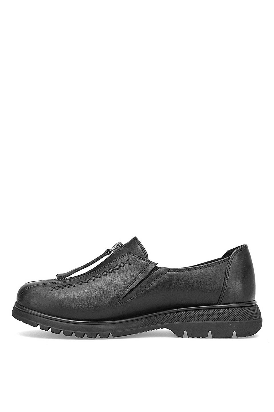 Mammamia D25KA-845 Kadın Hakiki Deri Casual Ayakkabı Siyah