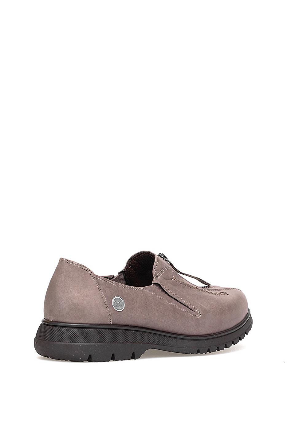 Mammamia D25KA-845 Kadın Hakiki Deri Casual Ayakkabı Vizon