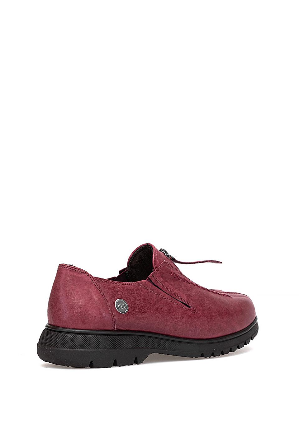 Mammamia D25KA-845 Kadın Hakiki Deri Casual Ayakkabı Bordo