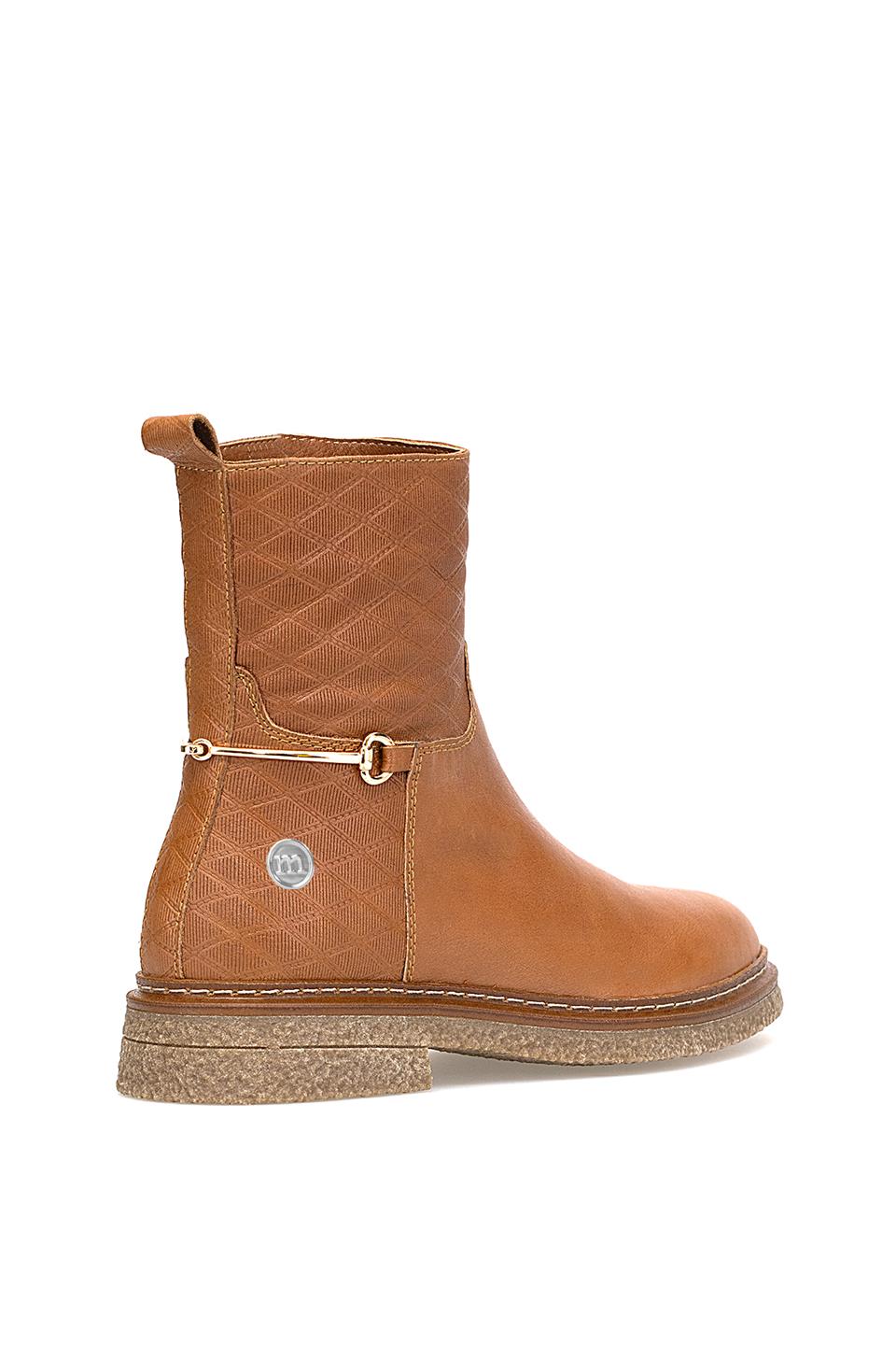 Mammamia D25KB-8585 Kadın Hakiki Deri Klasik Bot Taba