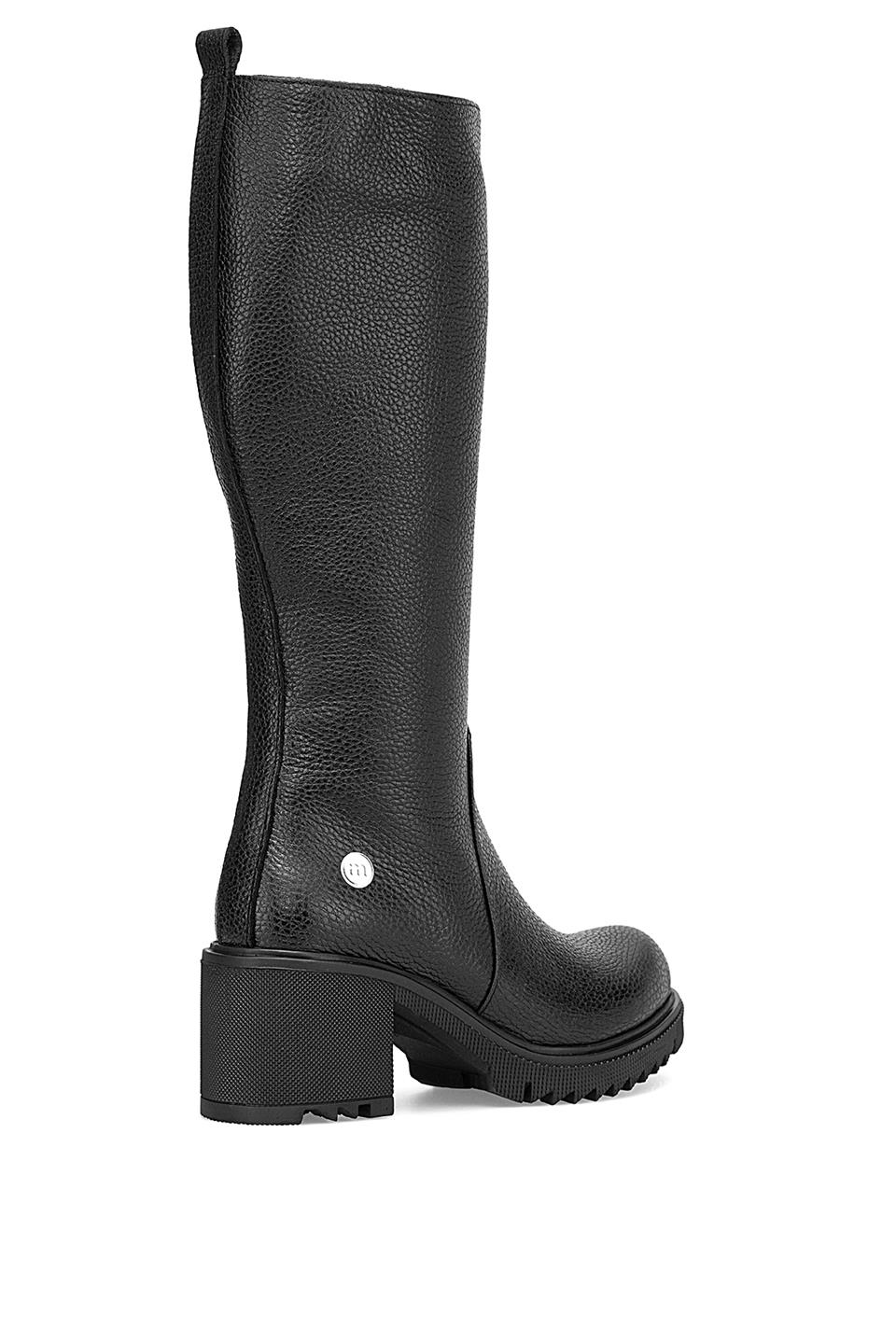 Mammamia D25KC-2330 Kadın Hakiki Deri Klasik Çizme Siyah