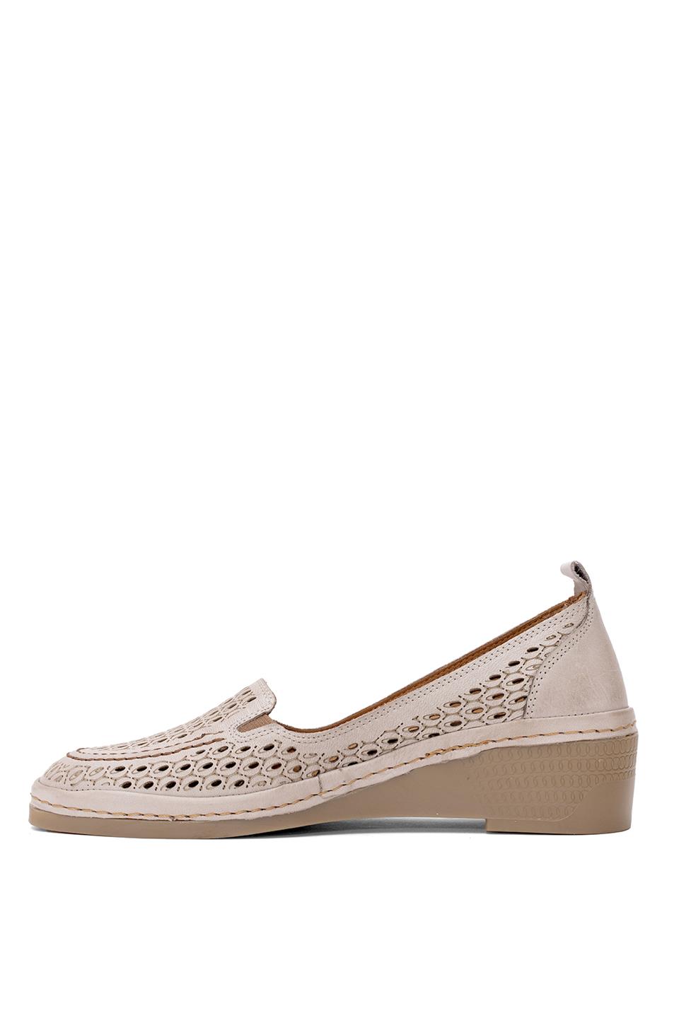 Mammamia D25YA-330 Kadın Hakiki Deri Dolgu Topuk Ayakkabı Gri