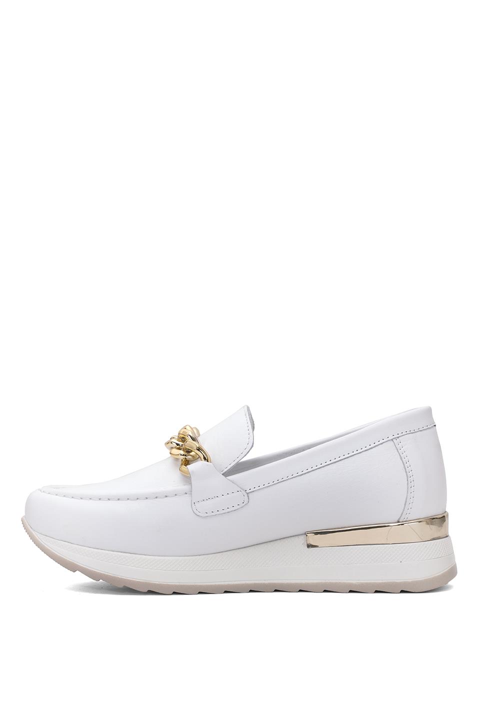 Mammamia D25YA-3510 Kadın Hakiki Deri Casual Ayakkabı Beyaz