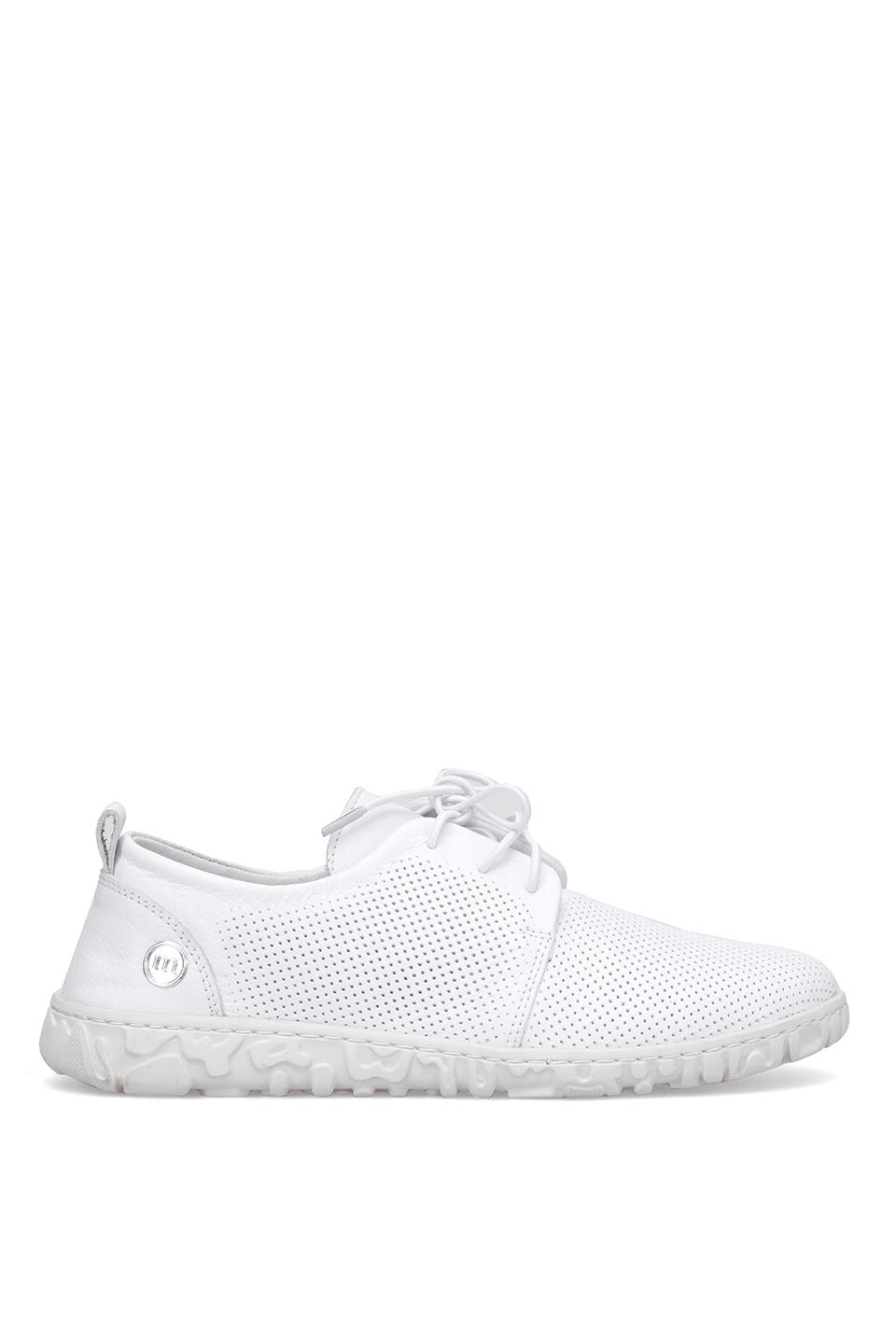 Mammamia D25YA-85 Kadın Hakiki Deri Casual Ayakkabı Beyaz