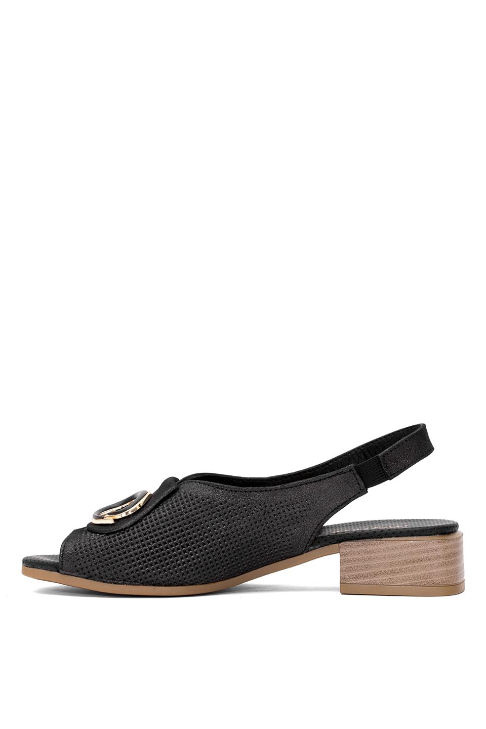 Mammamia D25YS-2720 Kadın Hakiki Deri Topuklu Sandalet Platin