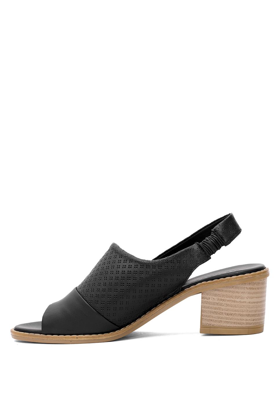 Mammamia D25YS-2840 Kadın Hakiki Deri Topuklu Sandalet Siyah