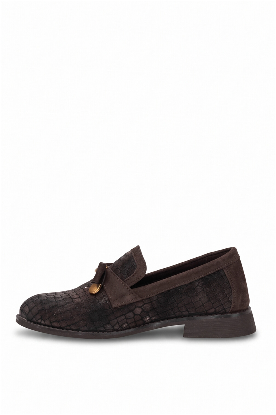 Mammamia D26KA-3075 Kadın Hakiki Deri Casual Ayakkabı Kahverengi