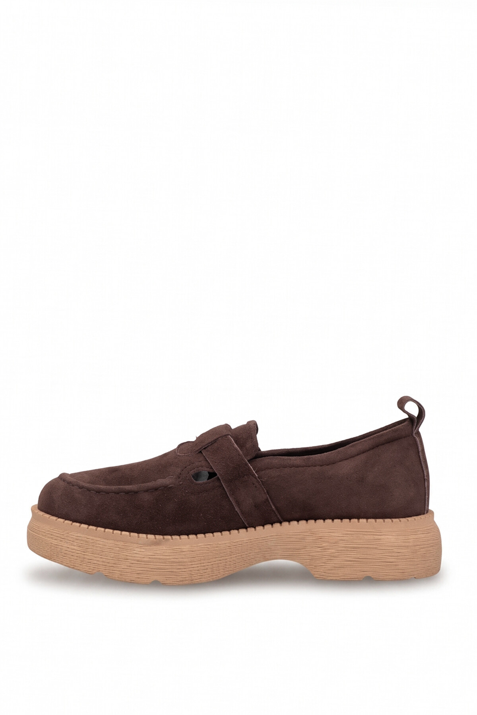 Mammamia D26KA-3170 Kadın Hakiki Deri Casual Ayakkabı Kahve