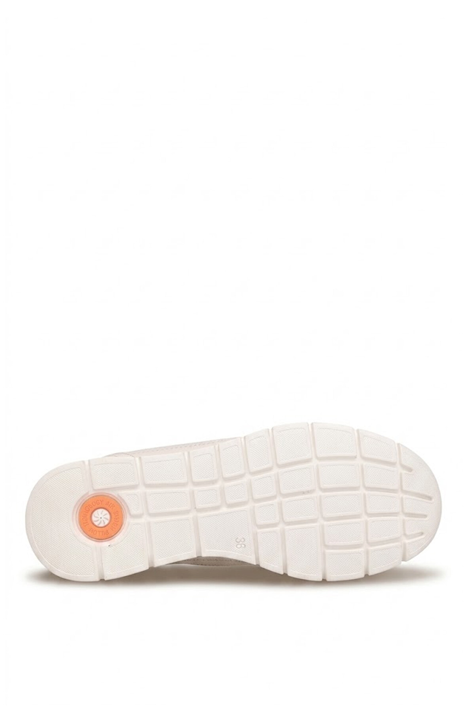 Mammamia D26YA-3200 Kadın Hakiki Deri Dolgu Topuk Ayakkabı Krem