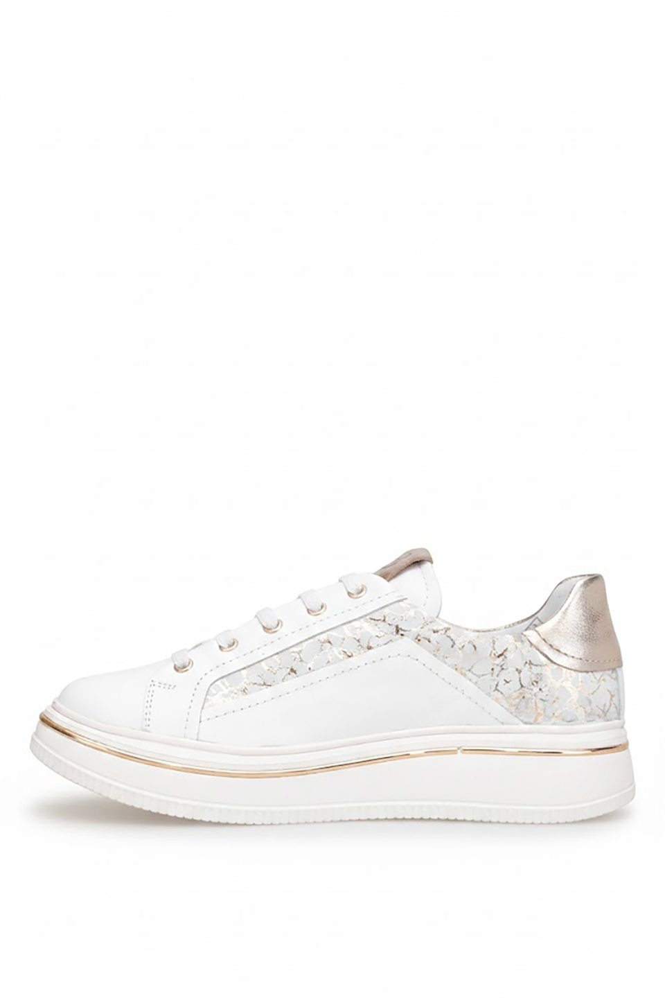 Mammamia D26YA-3885 Kadın Hakiki Deri Casual Ayakkabı Beyaz