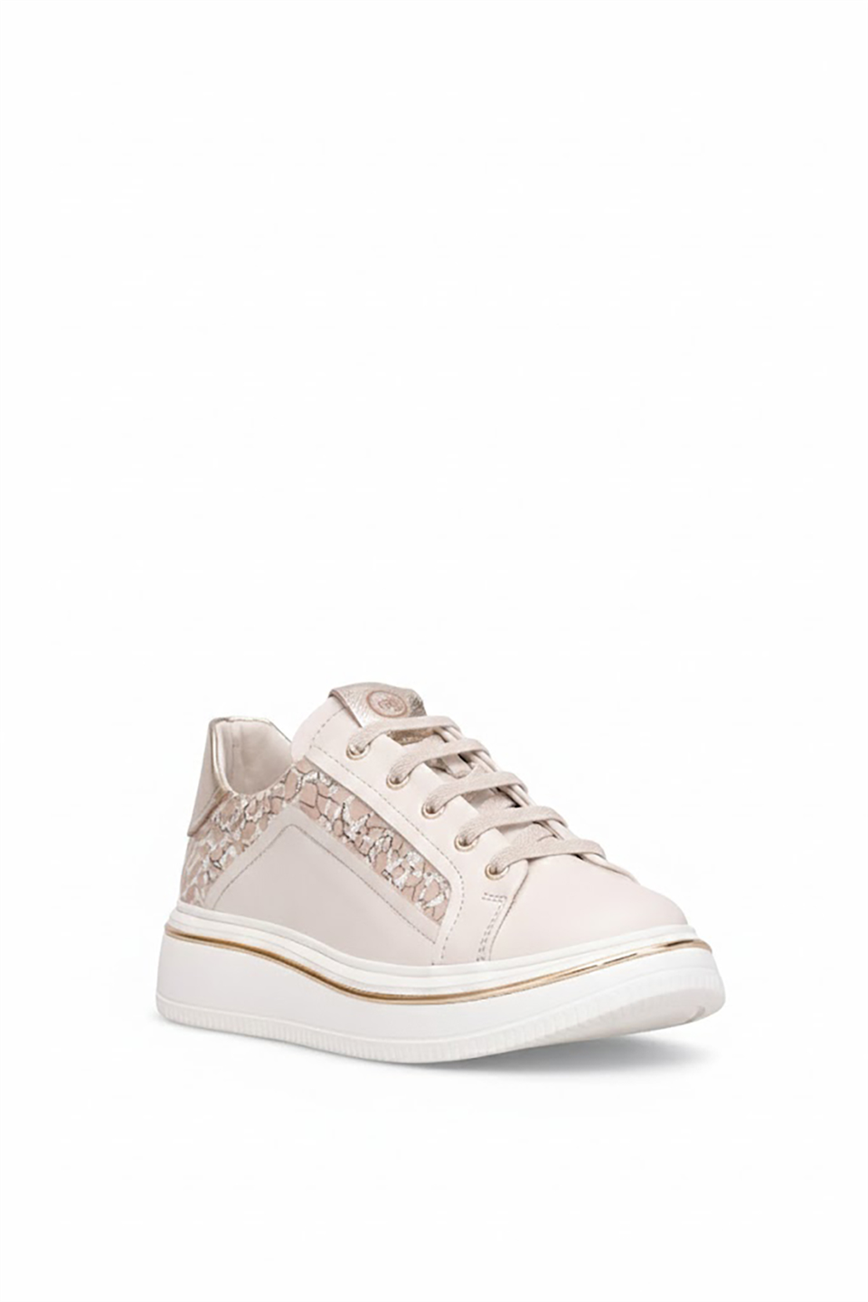 Mammamia D26YA-3885 Kadın Hakiki Deri Casual Ayakkabı Bej