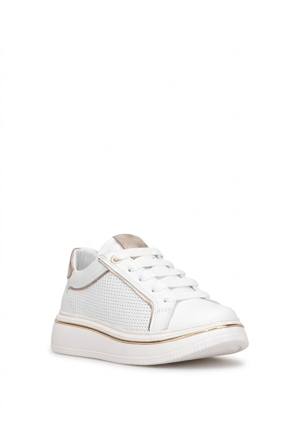 Mammamia D26YA-3890 Kadın Hakiki Deri Casual Ayakkabı Beyaz