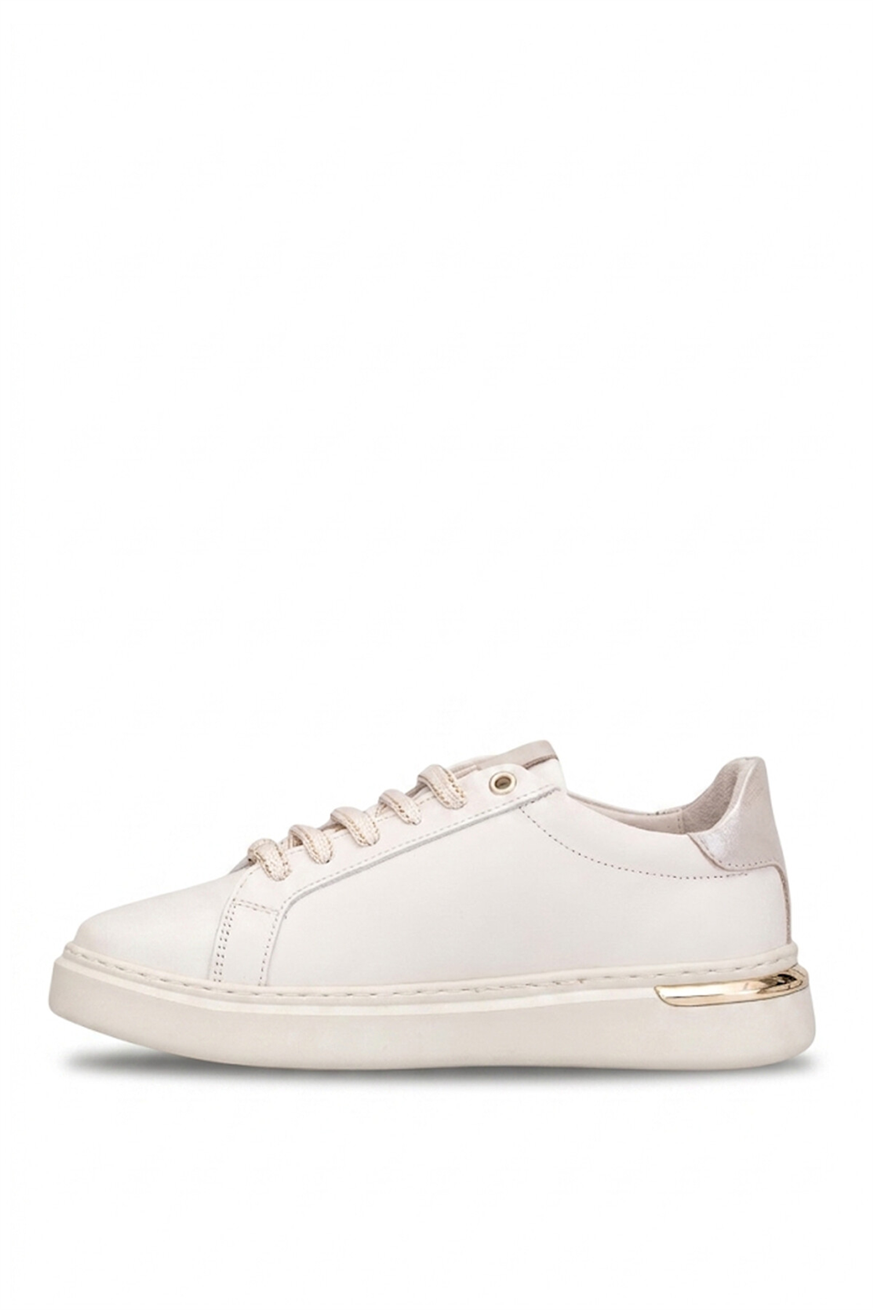 Mammamia D26YA-7075 Kadın Hakiki Deri Casual Ayakkabı Krem