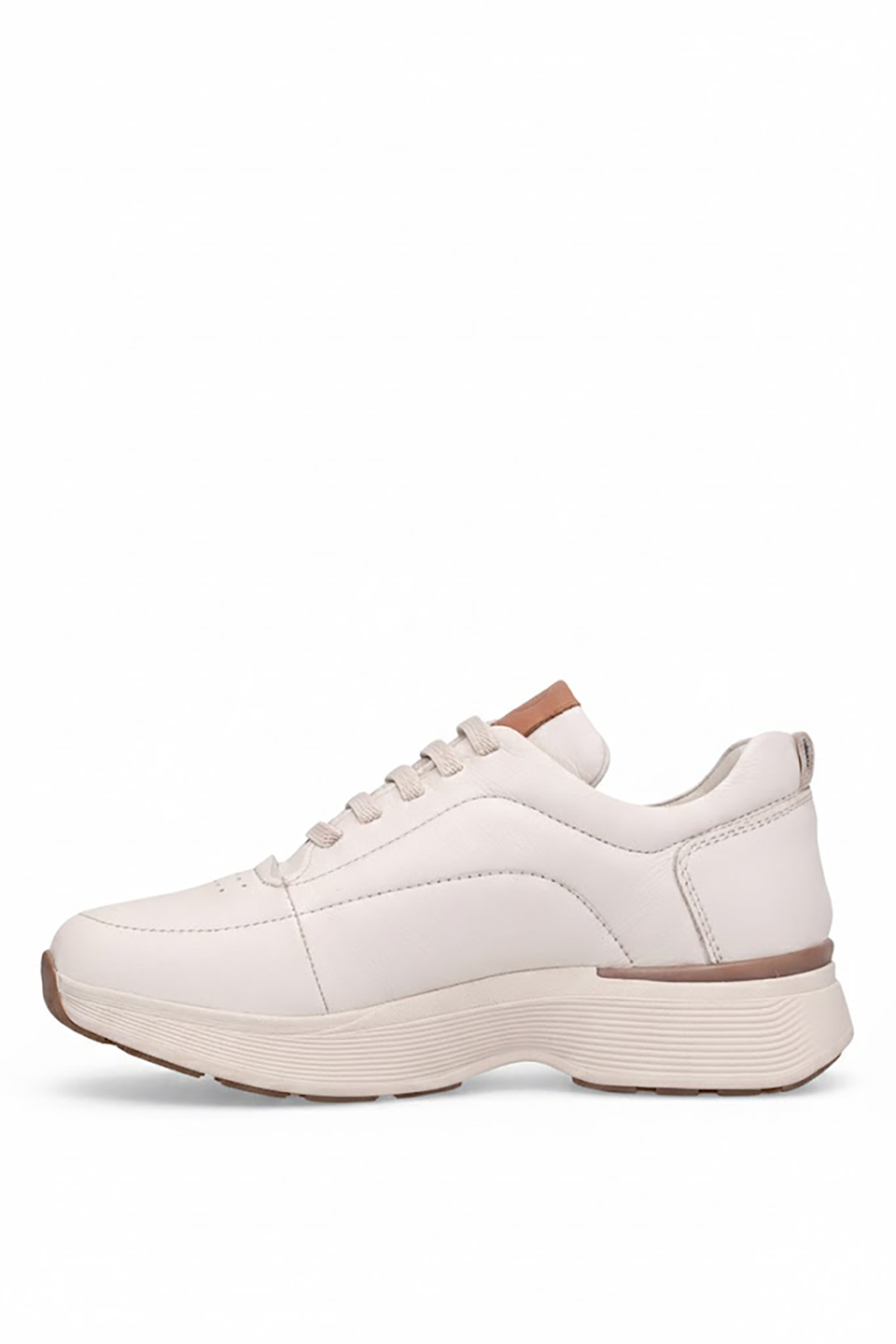 Mammamia D26YA-7410 Kadın Hakiki Deri Casual Ayakkabı Krem