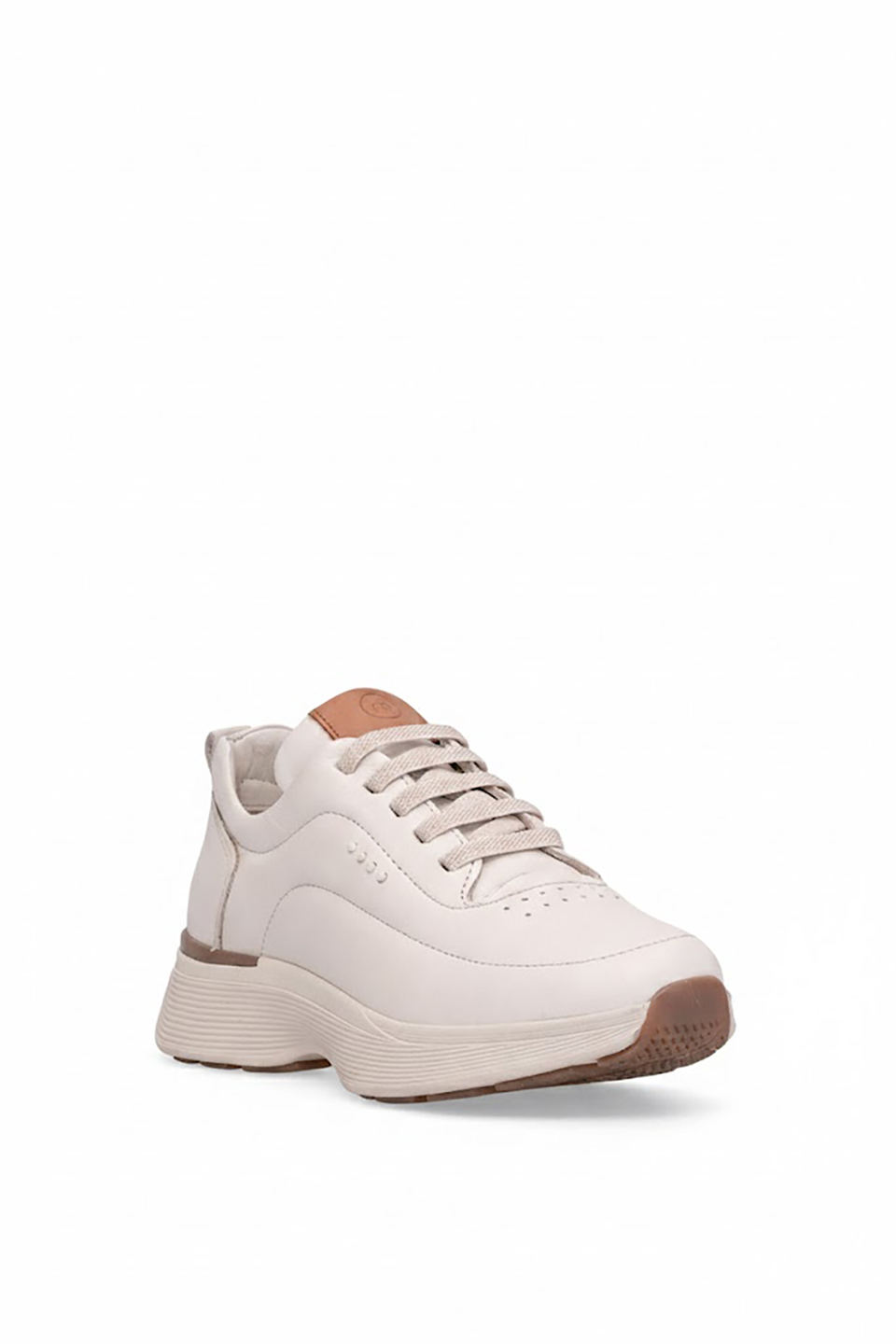 Mammamia D26YA-7410 Kadın Hakiki Deri Casual Ayakkabı Krem